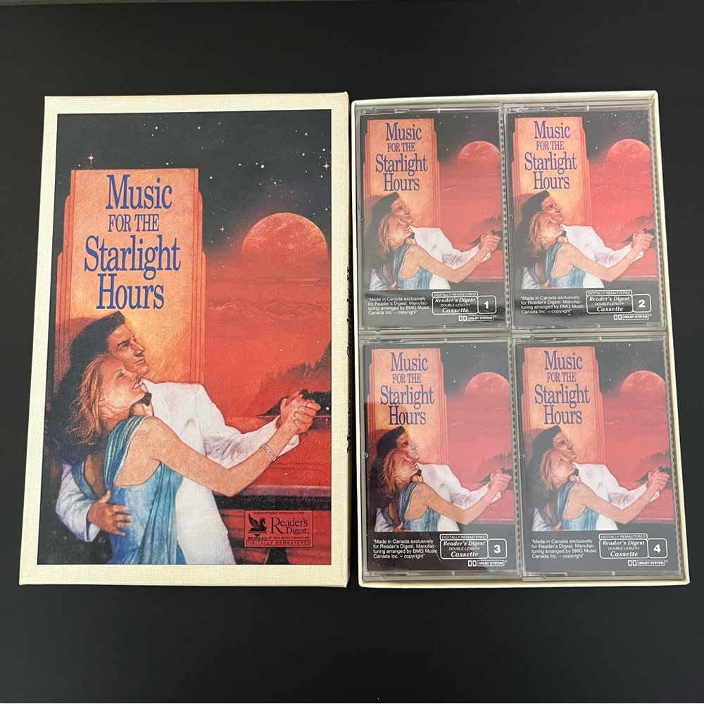 Vintage Reader’s Digest Boxed 4 Cassette Music Fot the Starlight Hours